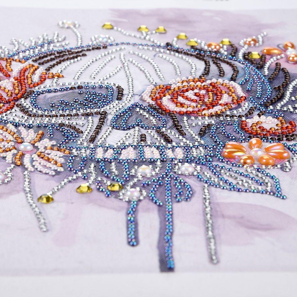 Blumenknochenschädel - Spezial Diamond Painting - Diamond Painting