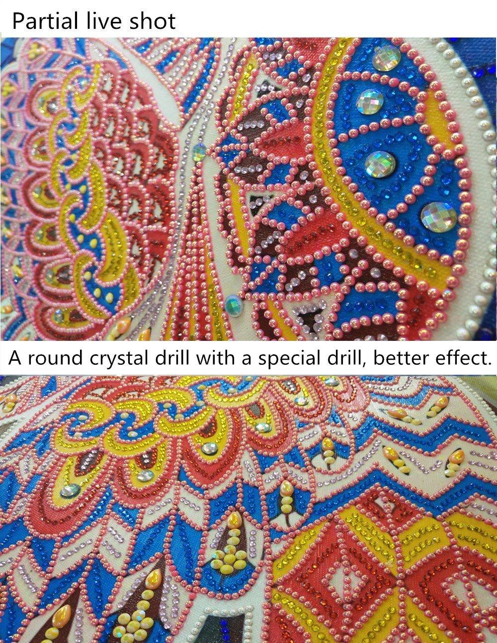Abstrakter Schwan - Spezial Diamond Painting - Diamond Painting