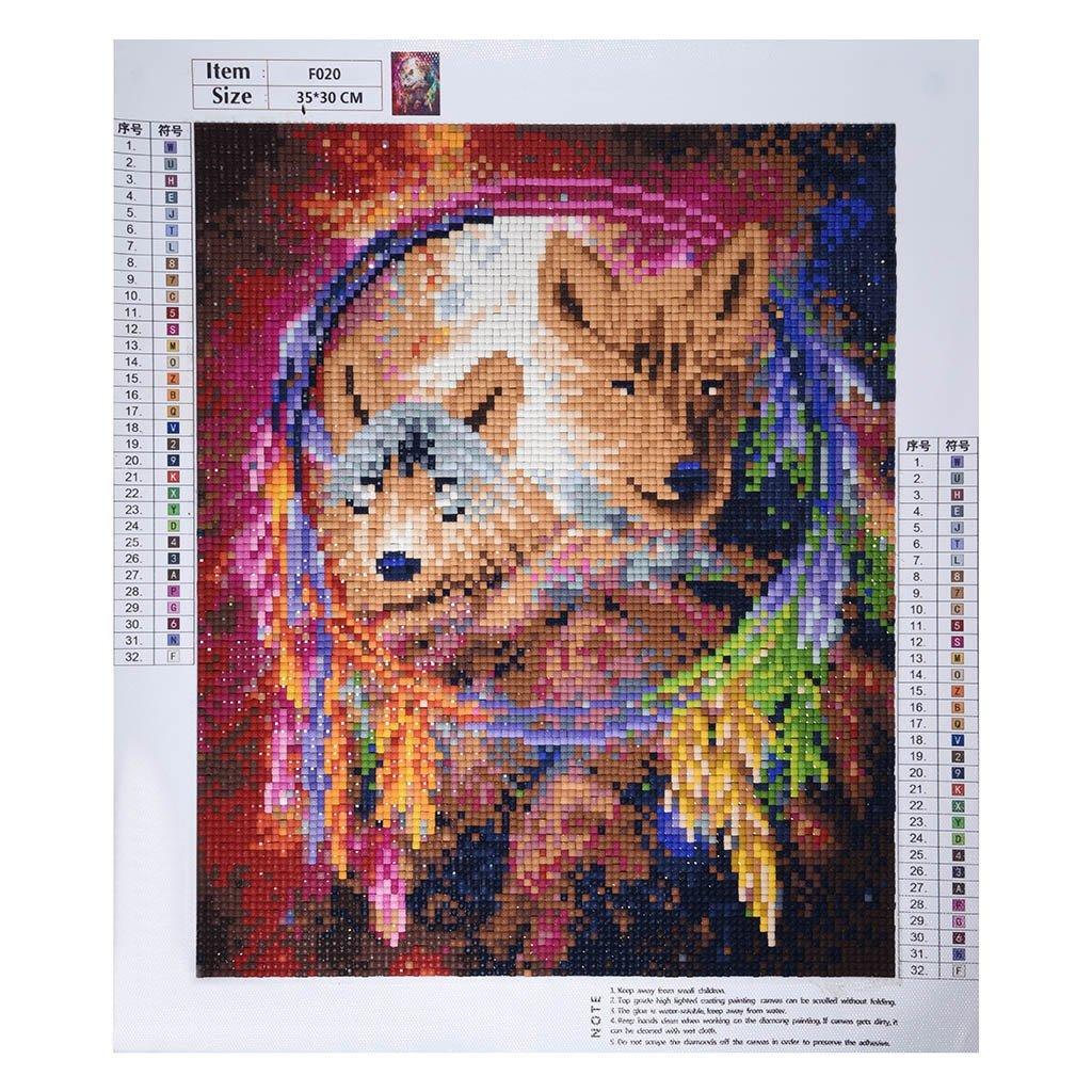 Wolfskristall-Emblem - Spezial Diamond Painting - Diamond Painting