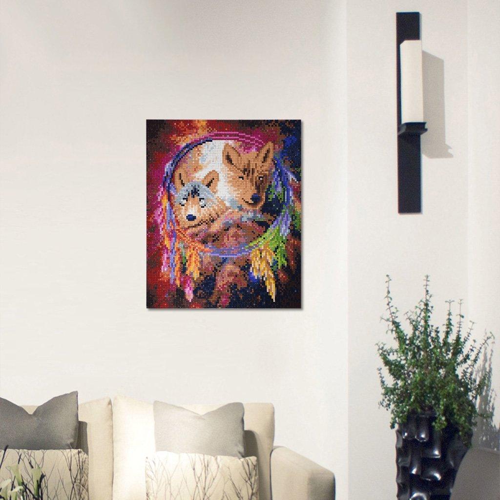 Wolfskristall-Emblem - Spezial Diamond Painting - Diamond Painting