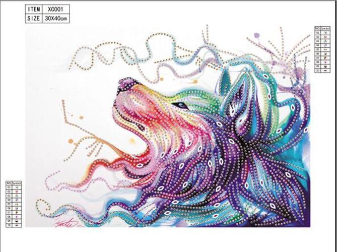 Wolfskopf - Spezial Diamond Painting - Diamond Painting