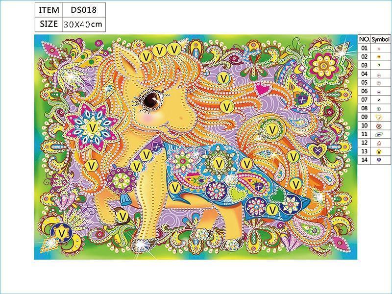 Süßes kleines Pony - Spezial Diamond Painting - Diamond Painting