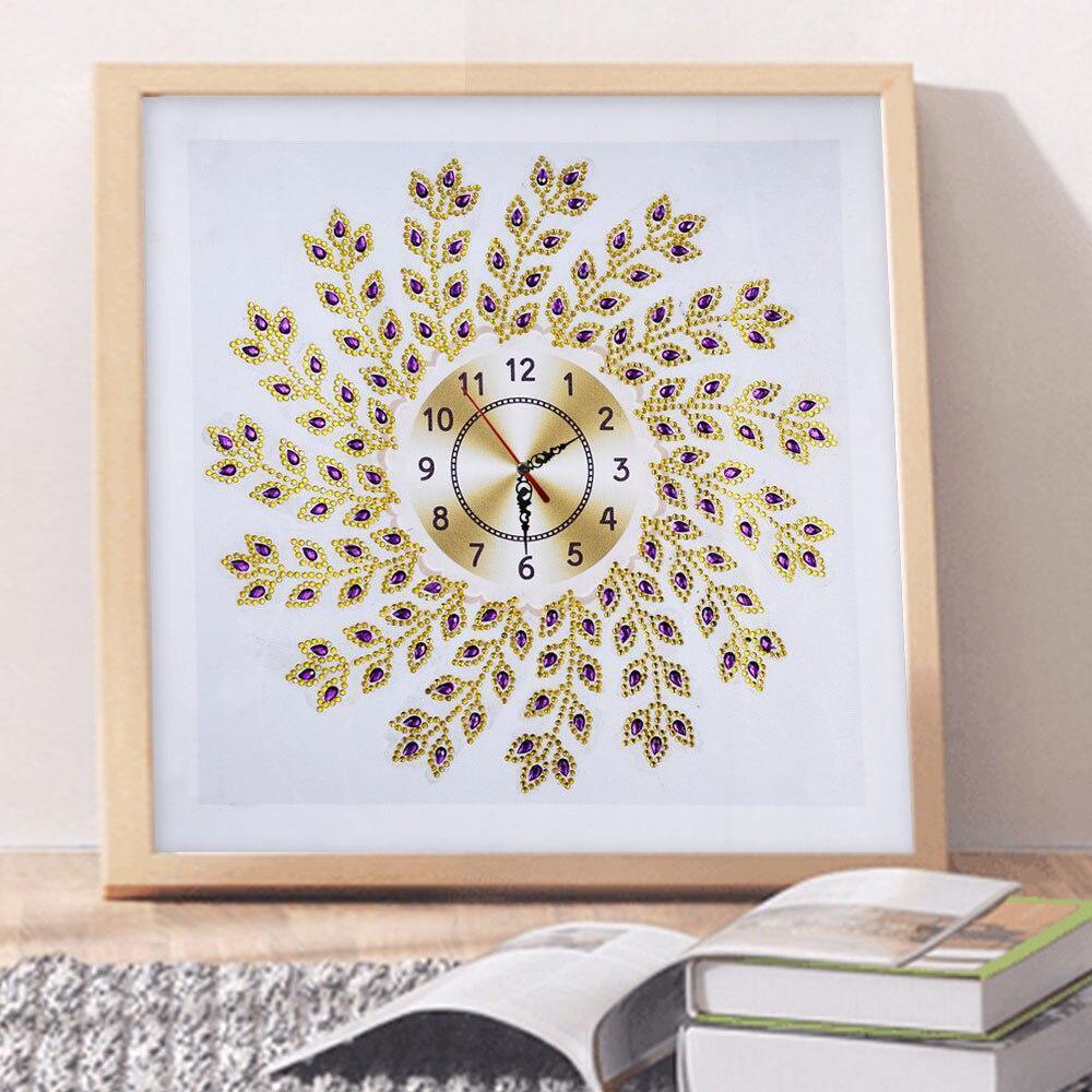 Naturistische Wanduhr - Spezial Diamond Painting - Diamond Painting