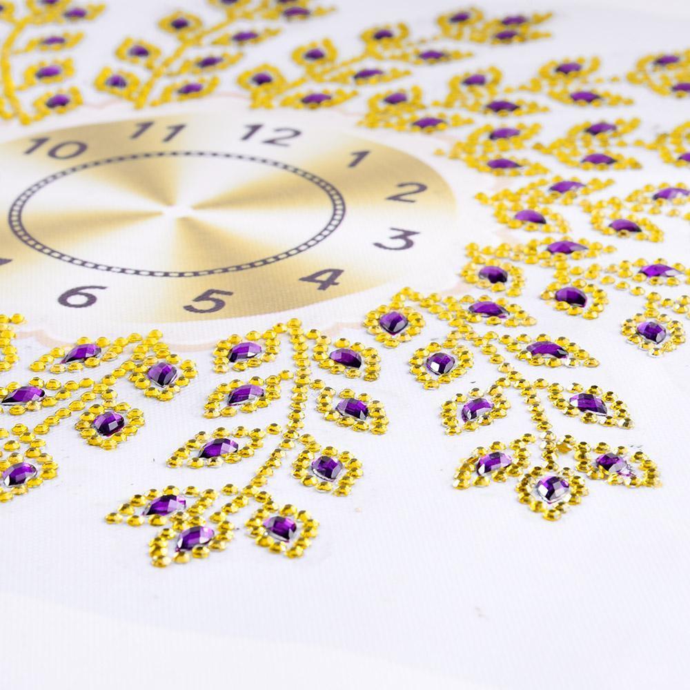 Naturistische Wanduhr - Spezial Diamond Painting - Diamond Painting