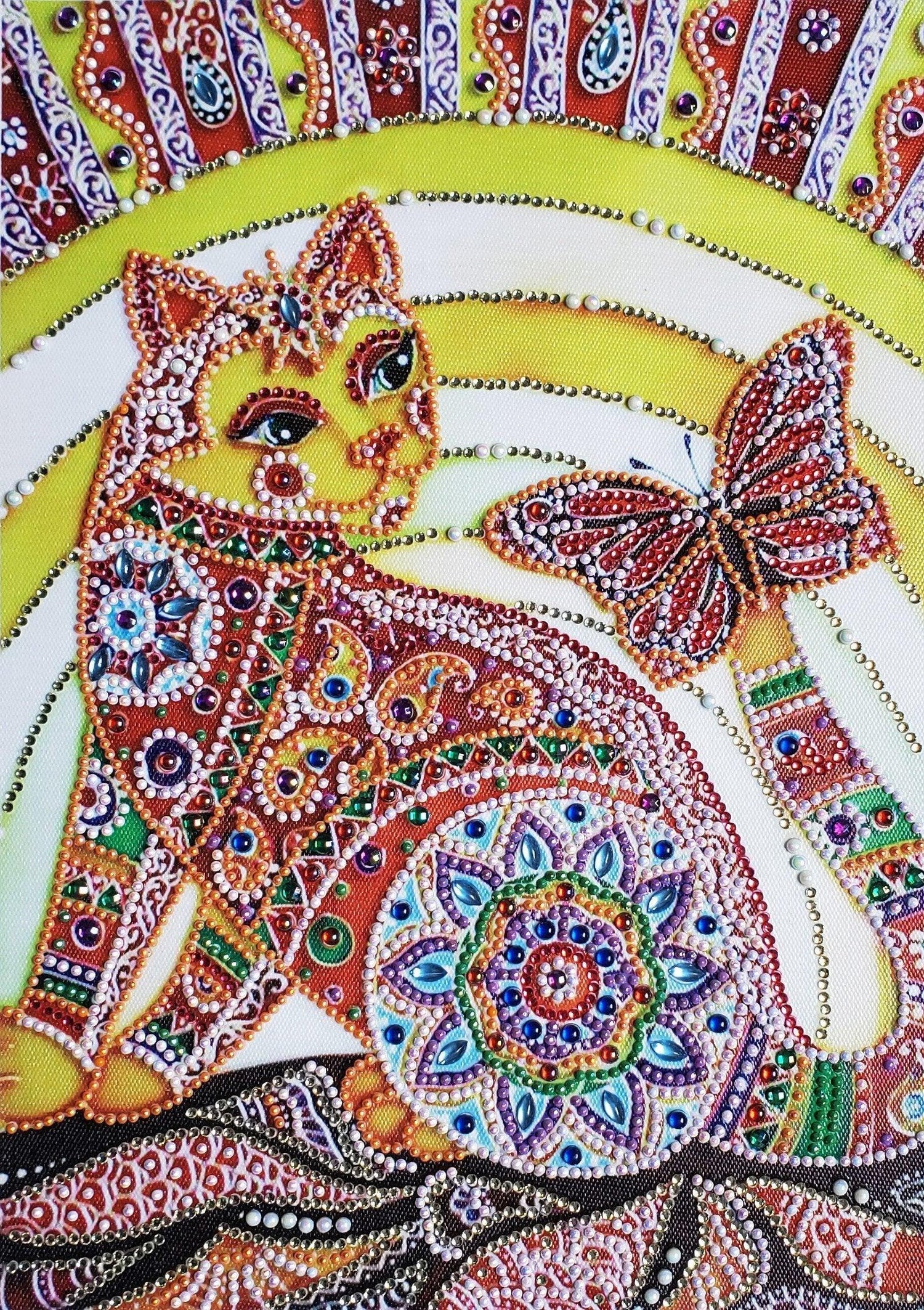Ägyptische Katze - Spezial Diamond Painting - Diamond Painting