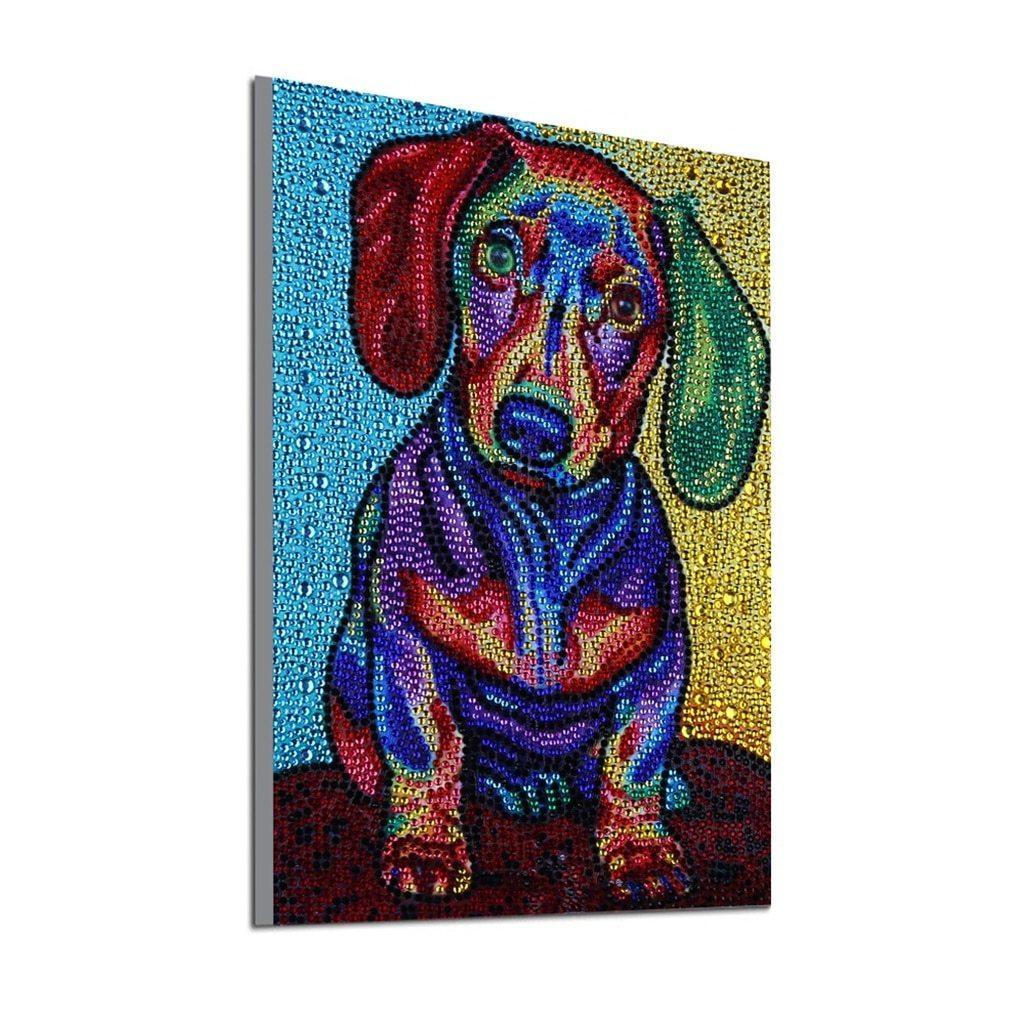Bunter Hund - Spezial Diamond Painting - Diamond Painting