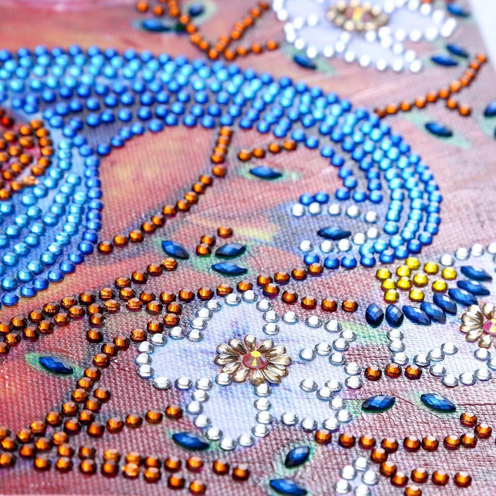 Erstaunlicher Pfau - Spezial Diamond Painting - Diamond Painting
