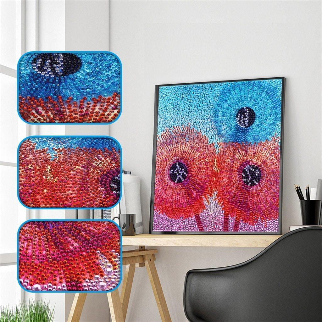 Bunter Löwenzahn - Spezial Diamond Painting - Diamond Painting