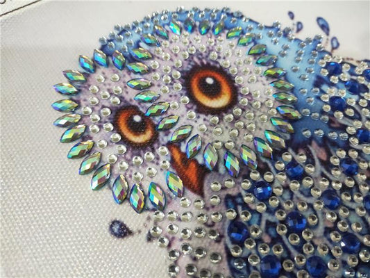 Starre Eule - Spezial Diamond Painting - Diamond Painting