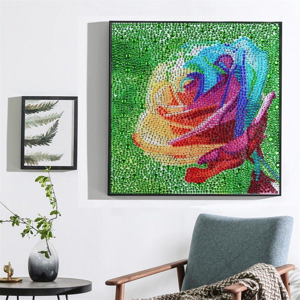Bunte Rosenblüten Spezial Diamond Painting - Diamond Painting