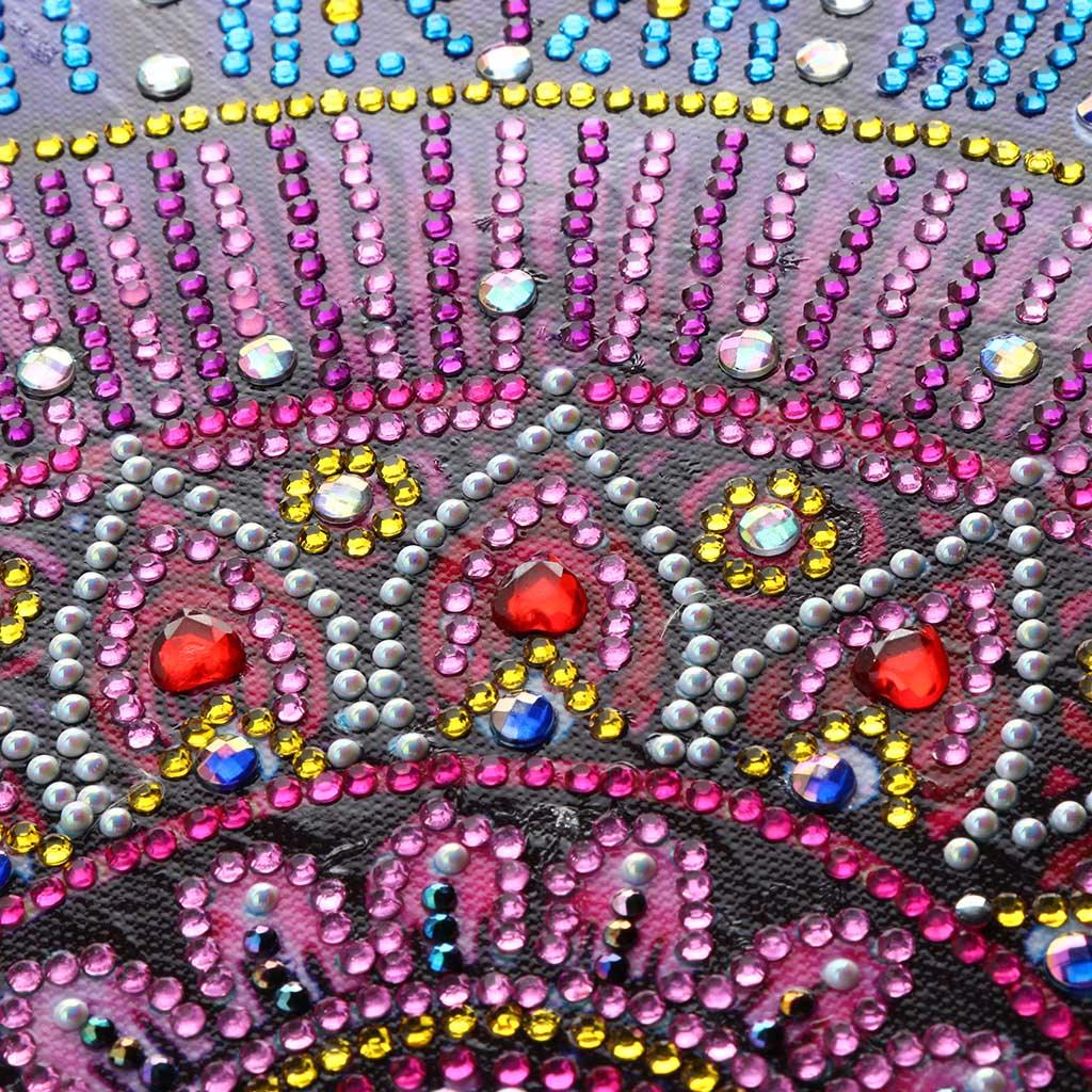 Lila Mandala Blumen Spezial Diamond Painting - Diamond Painting
