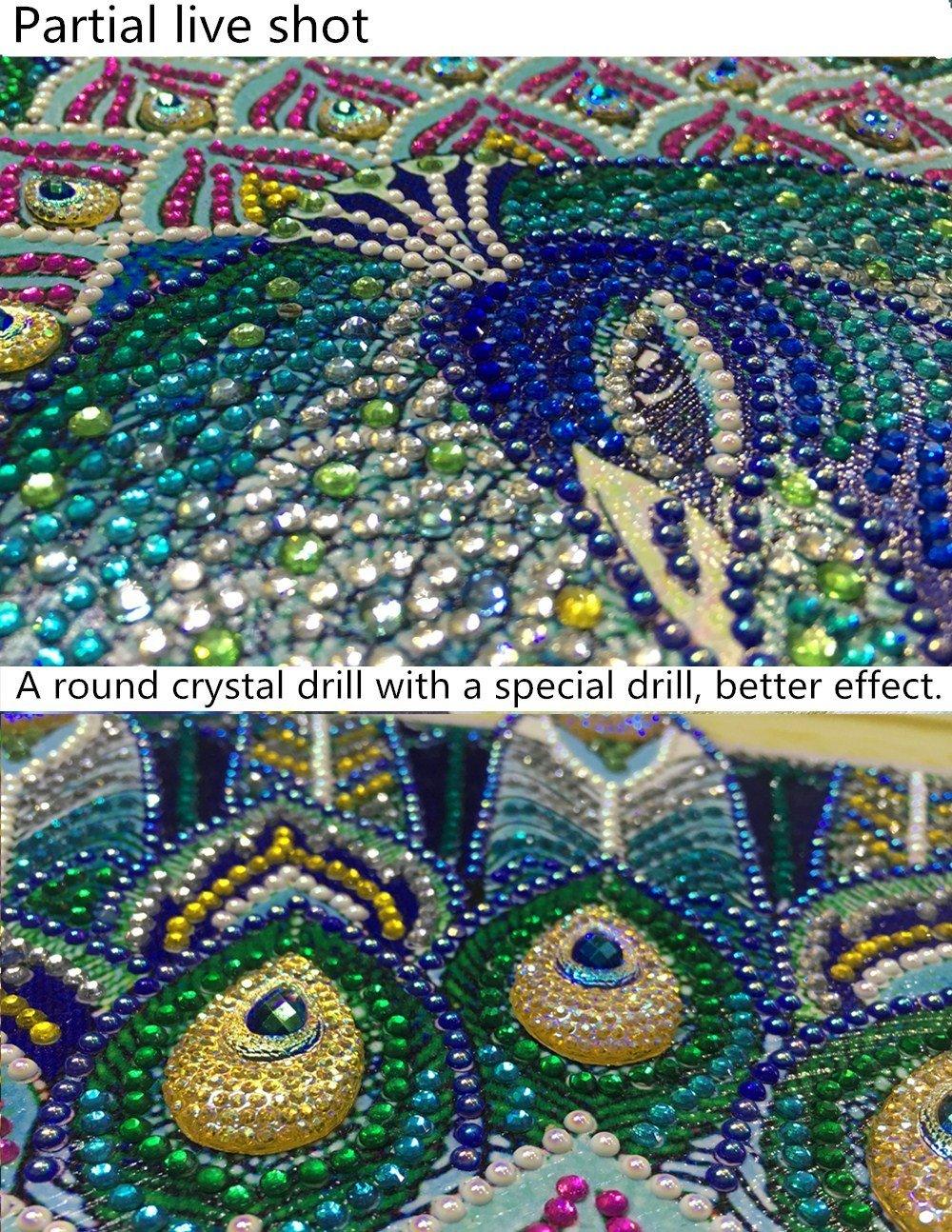 Pfau & Schmetterling - Spezial Diamond Painting - Diamond Painting