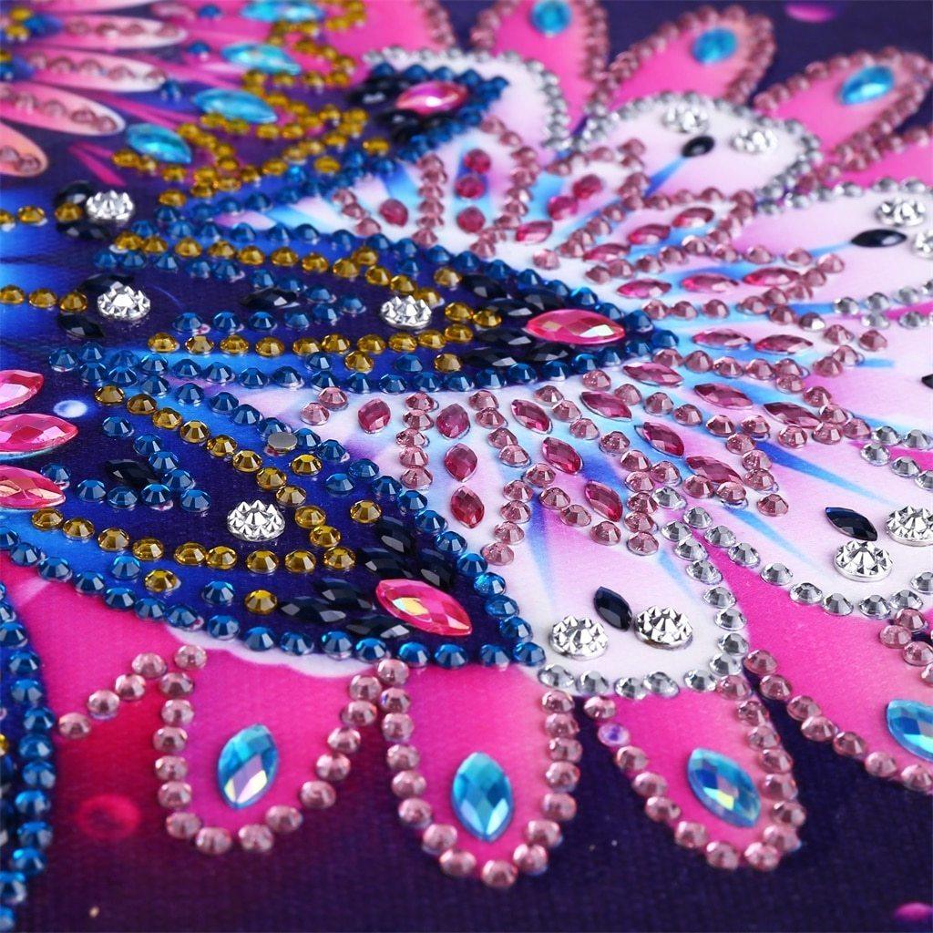 Abstrakte Blumen Spezial Diamond Painting - Diamond Painting