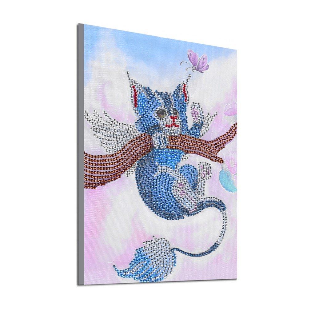 Katze am Baum - Spezial Diamond Painting - Diamond Painting