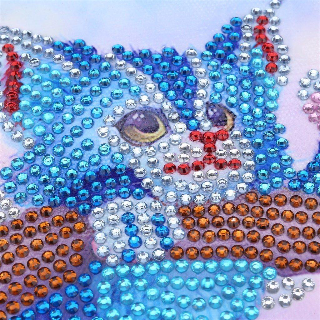 Katze am Baum - Spezial Diamond Painting - Diamond Painting