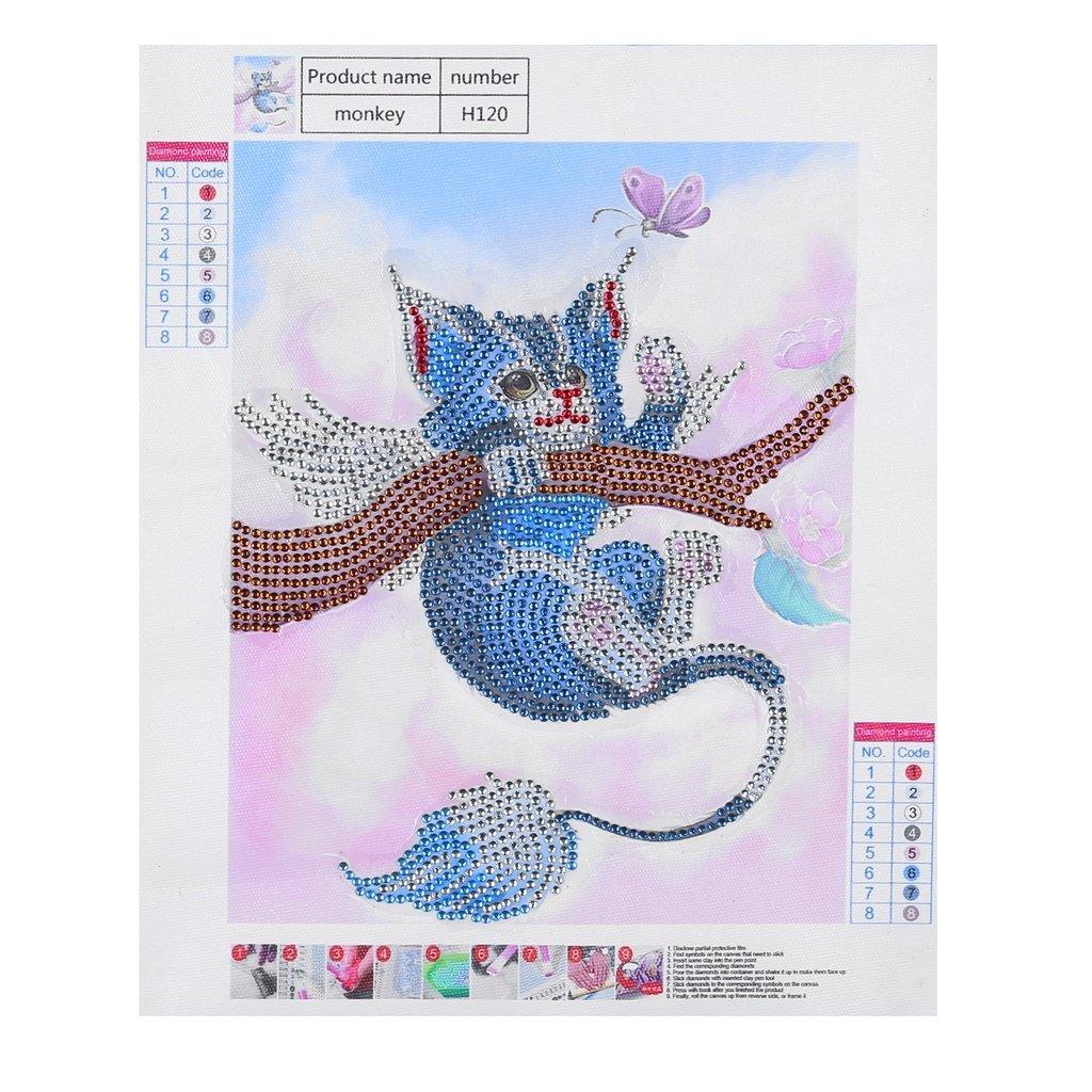 Katze am Baum - Spezial Diamond Painting - Diamond Painting