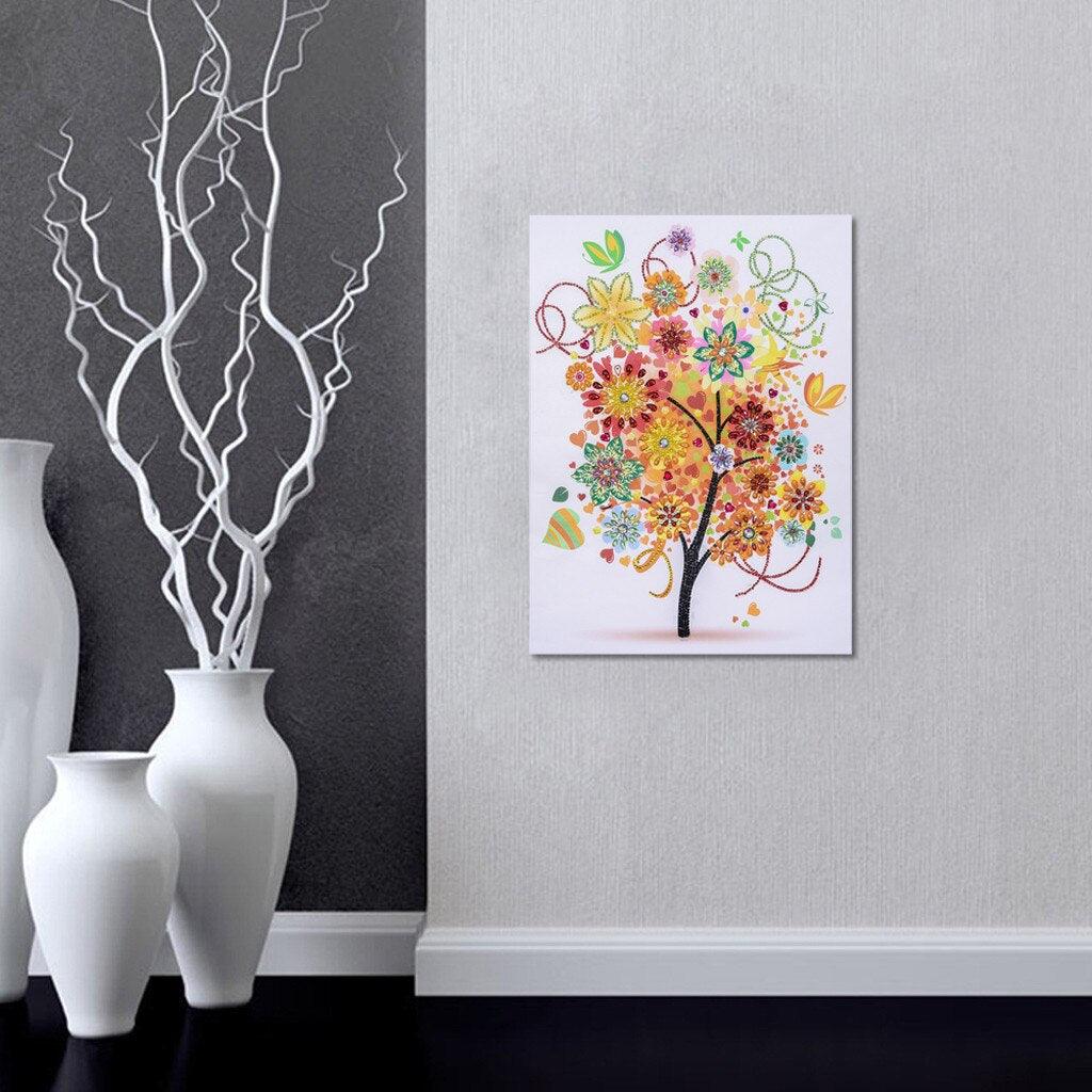 Blumen baum - Spezial Diamond Painting - Diamond Painting