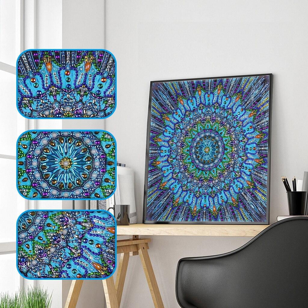 Blaues Mandala Spezial Diamond Painting - Diamond Painting