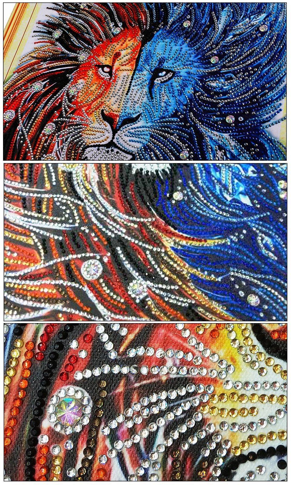 Atemberaubender Löwe Diamond Painting - Diamond Painting