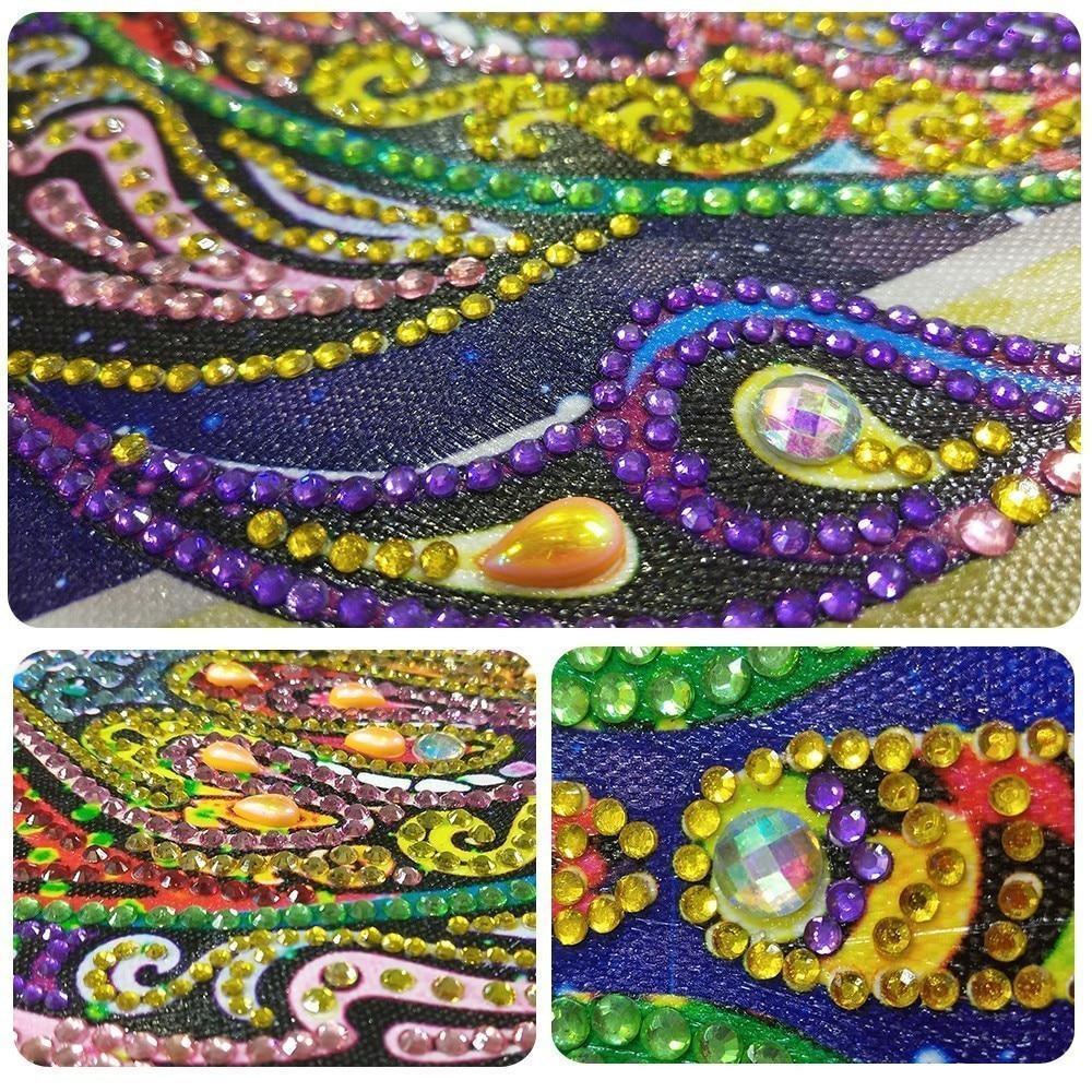 Atemberaubende Schmetterlings Spezialdiamant Kunst - Diamond Painting