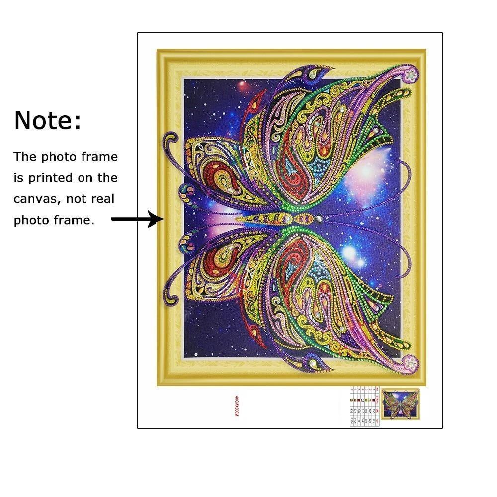 Atemberaubende Schmetterlings Spezialdiamant Kunst - Diamond Painting
