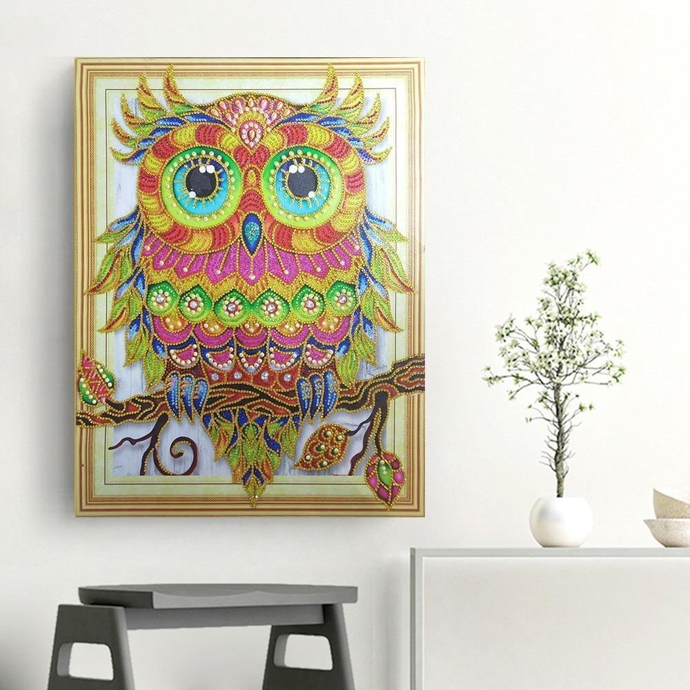 Ein erstaunliches Eulen-Diamant-Kunstset - Diamond Painting