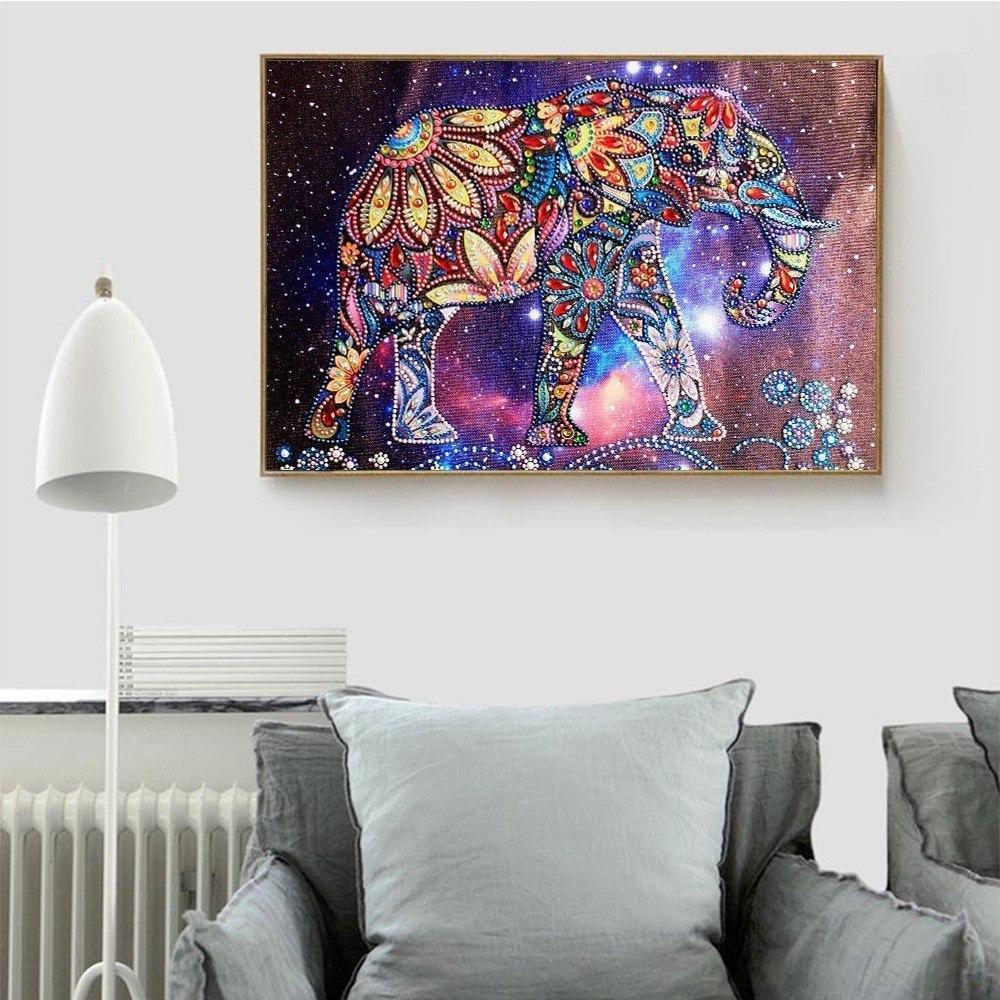 Galaxie Elefant Spezial kunst - Diamond Painting