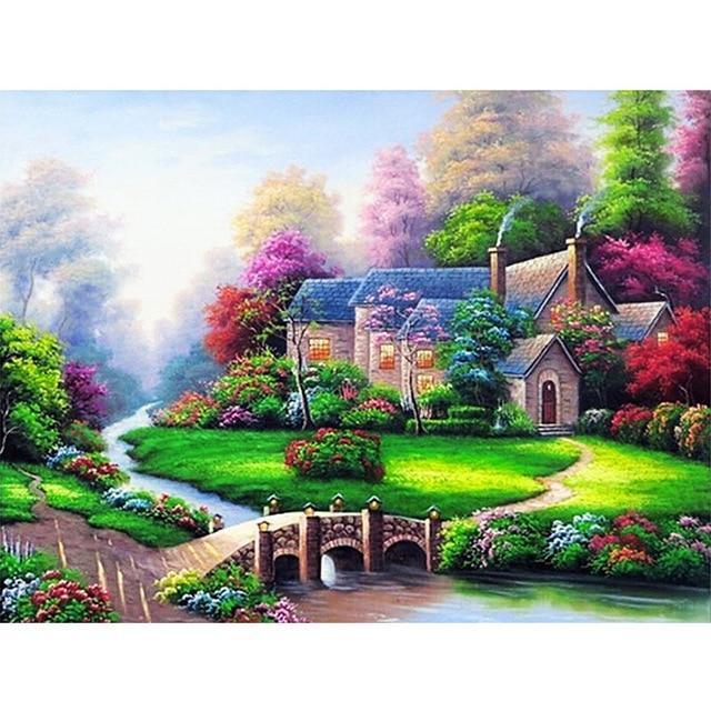 Dorflandschaften DIY Diamond Paintings - Diamond Painting