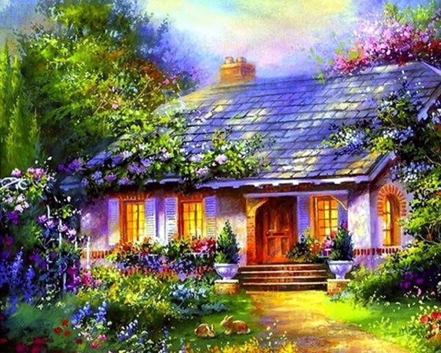Dorflandschaften DIY Diamond Paintings - Diamond Painting
