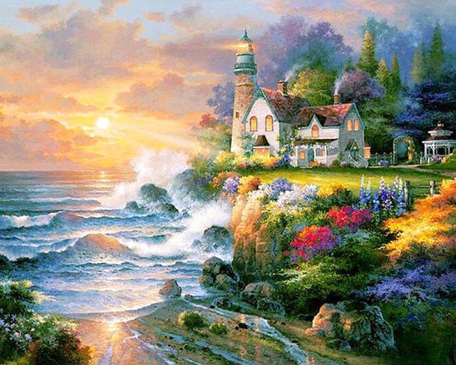 Dorflandschaften DIY Diamond Paintings - Diamond Painting
