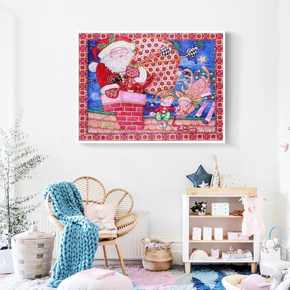 Weihnachtszeit Frohe Weihnachten - Diamond Painting
