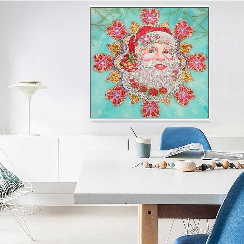 Glücklicher Weihnachtsmann Spezial Diamant kunst - Diamond Painting