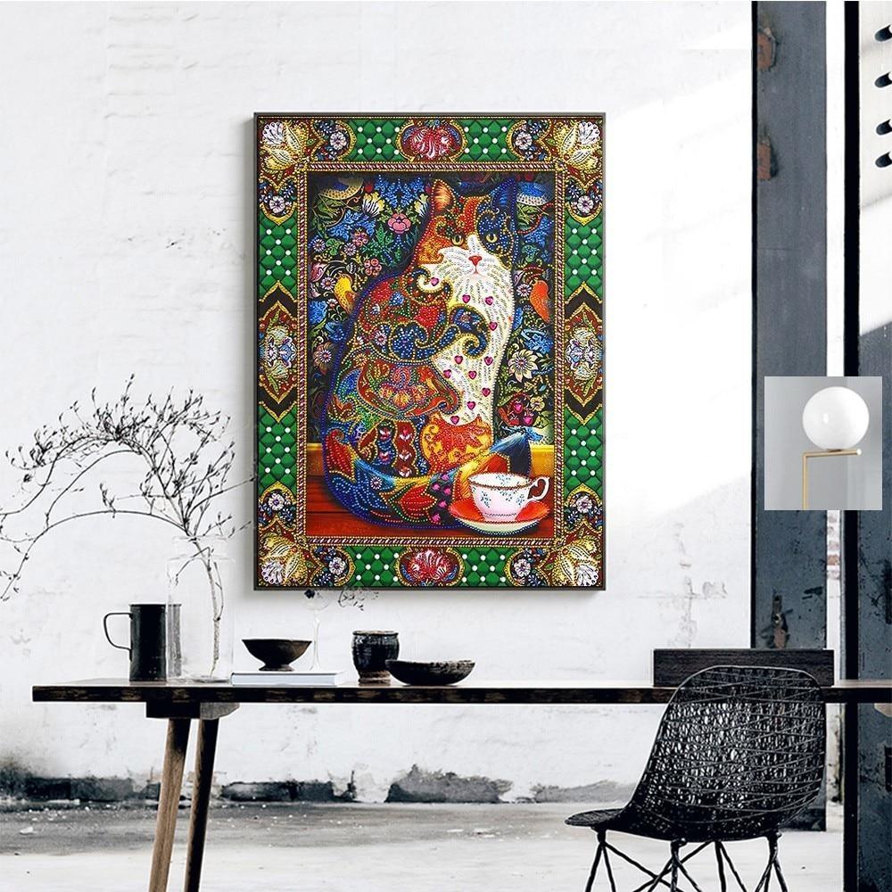 Antike Katze Diamond Painting Set für Erwachsene - Diamond Painting