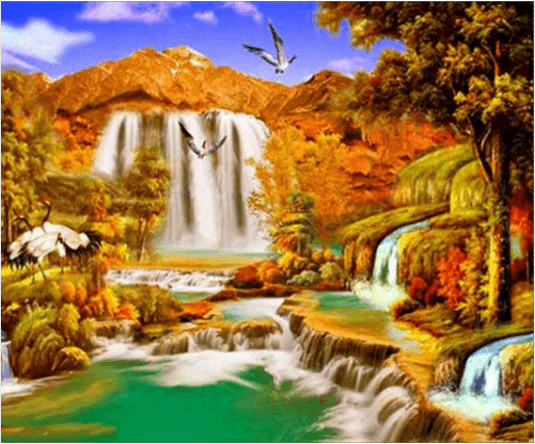 Natürliche Schönheit DIY Diamond Painting - Diamond Painting