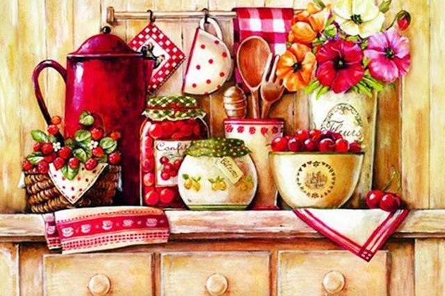 Küchenecke DIY Diamond Painting - Diamond Painting