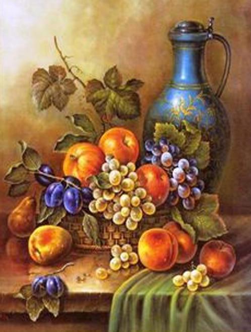 Stillleben Früchte DIY Diamond Painting - Diamond Painting