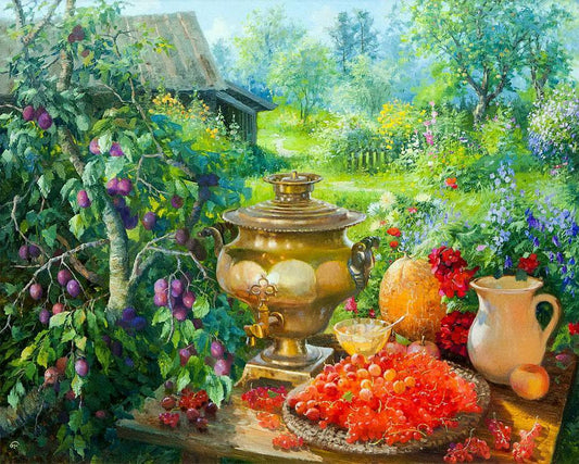 Ein Gartenpicknick DIY Diamond Painting - Diamond Painting