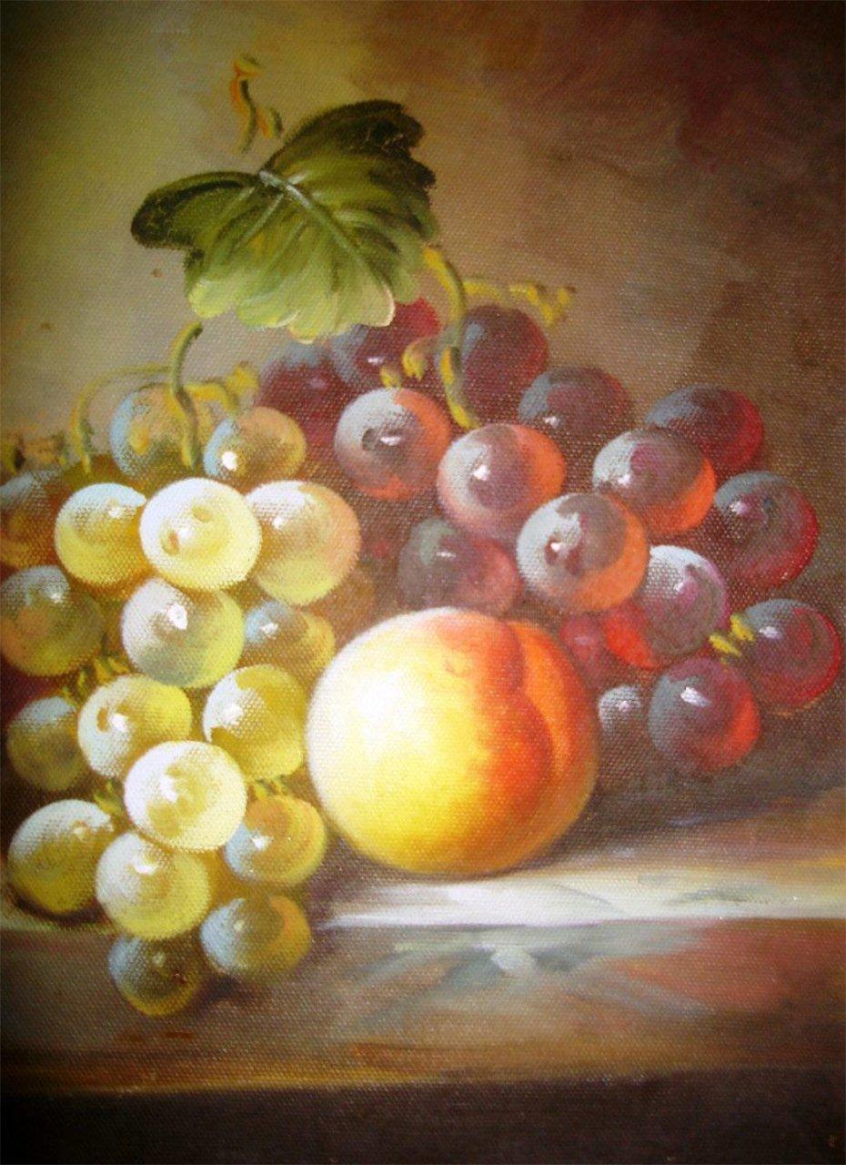 Rote & grüne Trauben DIY Malerei - Diamond Painting