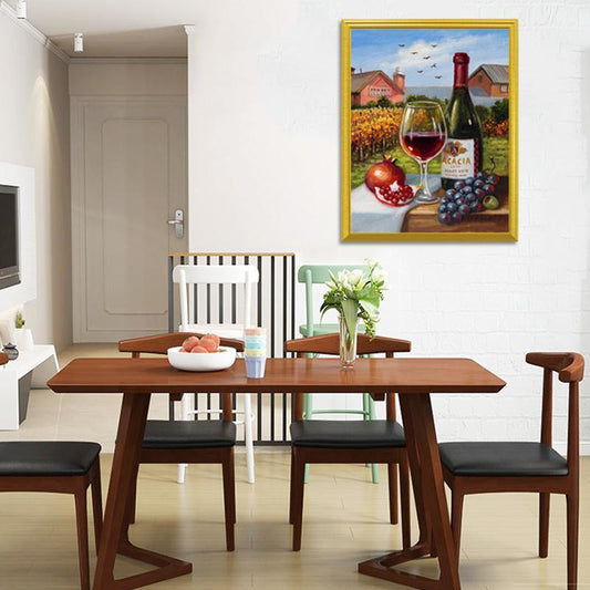 Granatapfel, Trauben & Wein Diamond Painting - Diamond Painting