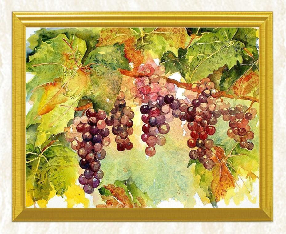 Hängende Trauben DIY Malerei - Diamond Painting