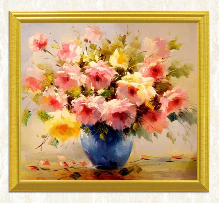 Hübsche Blumen & Vase DIY Malerei - Diamond Painting