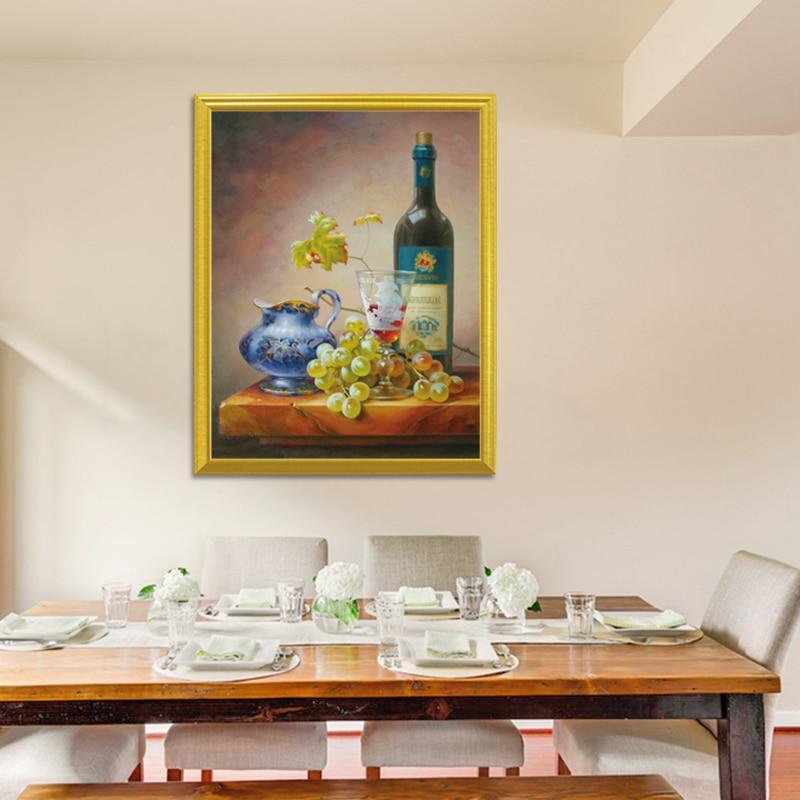 Wein & Trauben Stillleben Diamantmalerei - Diamond Painting