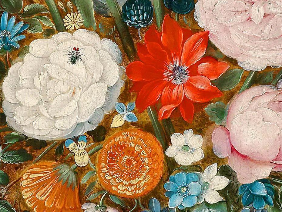 Zinnia Blumen DIY Malerei - Diamond Painting