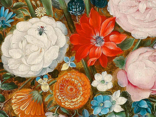 Zinnia Blumen DIY Malerei - Diamond Painting