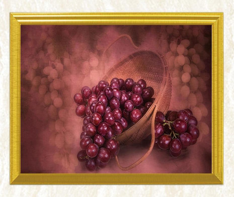 Rote Trauben DIY Diamond Painting - Diamond Painting
