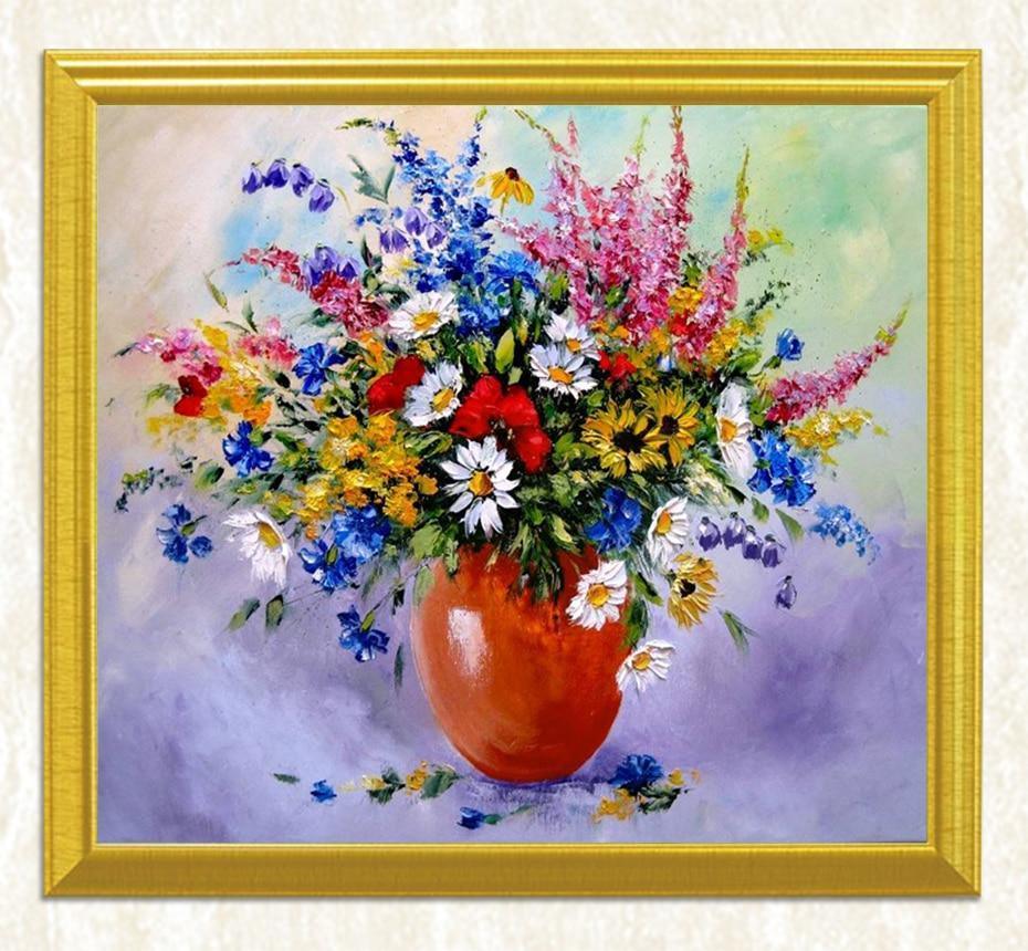 Frische Blumen DIY Malerei - Diamond Painting