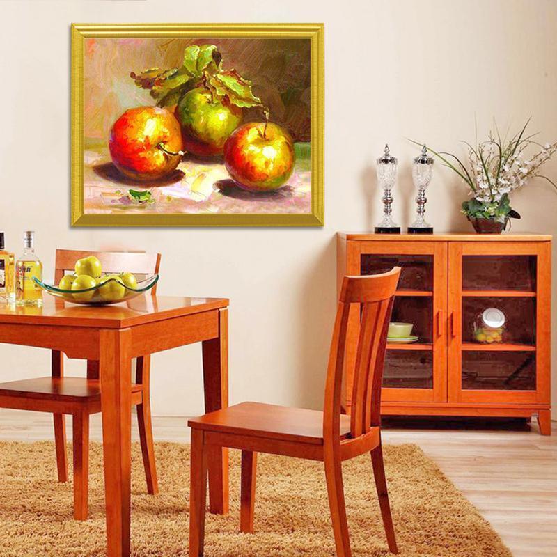 Stillleben Äpfel DIY Diamond Painting - Diamond Painting