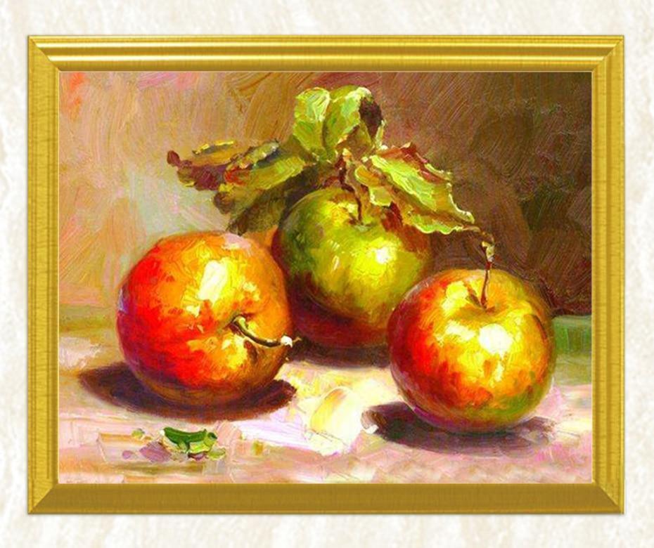 Stillleben Äpfel DIY Diamond Painting - Diamond Painting