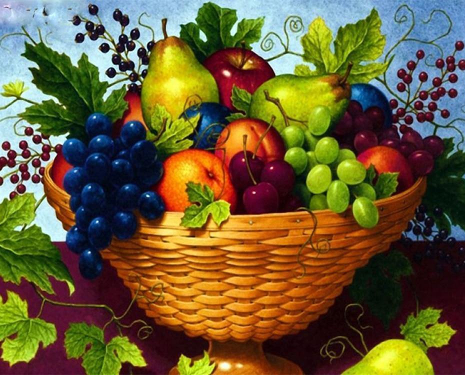 Obstkorb mischen - DIY Diamond Painting - Diamond Painting