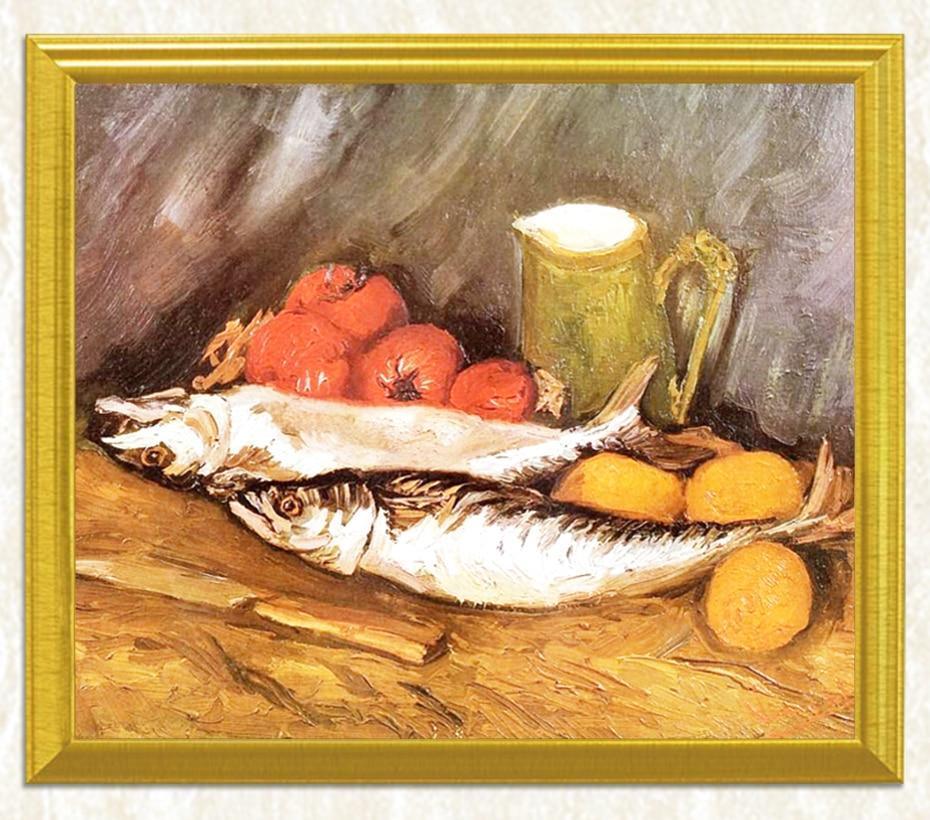 Lachs Zitrone & Tomaten - Vincent Van Gogh - Diamond Painting